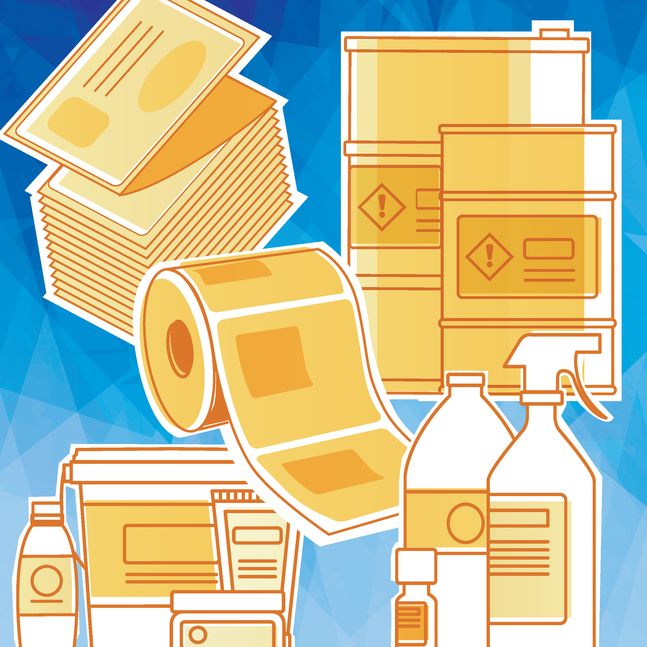 Label Products illustration